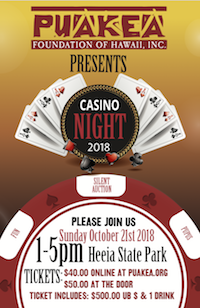Puakea Casino Night Flyer thumbnail